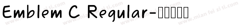 Emblem C Regular字体转换